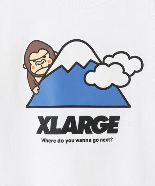 XLARGE KIDS（エクストララージキッズ）の「モチーフファニーゴリラ半袖Tシャツ（Tシャツ/カットソー・キッズ・レッド/ホワイト/ブラック・80ｃｍ/90cm/110cm/100cm/120cm/130cm/140cm）」の10枚目の写真