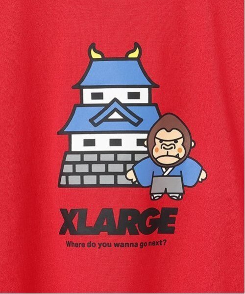 XLARGE KIDS（エクストララージキッズ）の「モチーフファニーゴリラ半袖Tシャツ（Tシャツ/カットソー・キッズ・レッド/ホワイト/ブラック・80ｃｍ/90cm/110cm/100cm/120cm/130cm/140cm）」の9枚目の写真