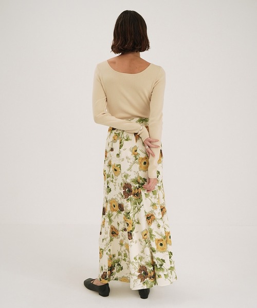 CLANE（クラネ）の「ARRANGE RIBBON KNIT TOPS（ニット/セーター・レディース・アイボリー/ベージュ/ブラック・1/2）」の14枚目の写真