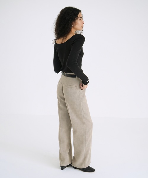 CLANE（クラネ）の「ARRANGE RIBBON KNIT TOPS（ニット/セーター・レディース・アイボリー/ベージュ/ブラック・1/2）」の21枚目の写真