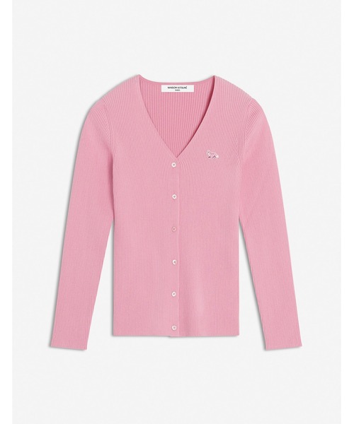 Maison Kitsune(メゾンキツネ)の「BABY FOX PATCH FINE RIBBED CARDIGAN(カーディガン/ボレロ・レディース・ピンク/ネイビー・XS/S/M/L/XL)」の10枚目の写真