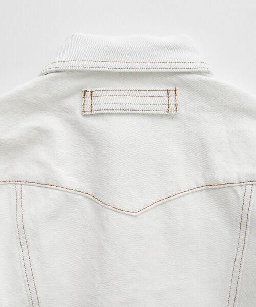 FREAK'S STORE（フリークスストア）の「NAUTICA JEANS CO./ノーティカジーンズ ウエスタンデニムジャケット（デニムジャケット・レディース・サックスブルー/ホワイト・ﾌﾘ-）」の13枚目の写真