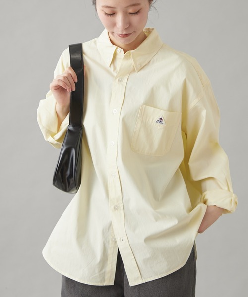 GEVACO(ゲバコ)の「【GEVACO】ベーシックオーバーサイズストライプシャツ(シャツ/ブラウス・レディース・イエロー/ネイビー/レッド/グリーン/ブラウン・SMALL/LARGE/MEDIUM)」の21枚目の写真