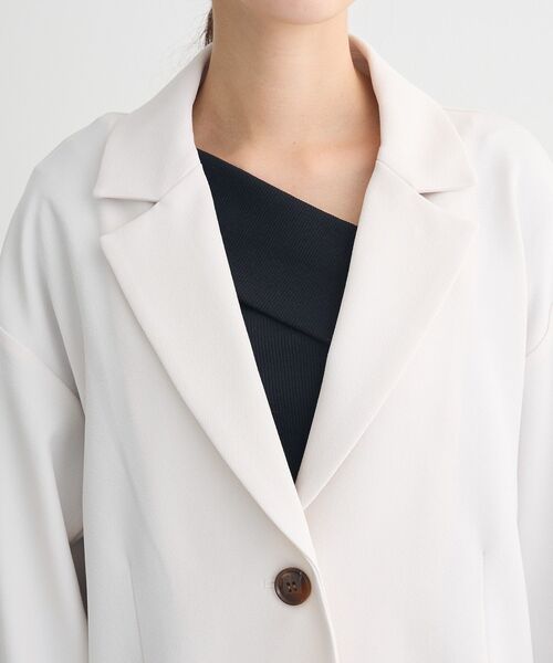 ELENCARE DUE（エレンカーレデュエ）の「・ELENCARE DUE 袖コード刺繍ジャケット（テーラードジャケット・レディース・チャコールグレー/アイボリー/ミント・FREE）」の13枚目の写真