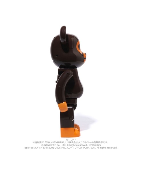 BE@RBRICK × TRANSFORMERS BABY MILO 400％ Daily Prime - Bearbrick Baby Milo & Camo Shark Optimus Prime