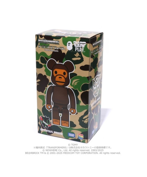 A BATHING APE(アベイシングエイプ)の「BAPE X TRANSFORMERS X BE@RBRICK - BABY MILO CONVOY 400%(フィギュア・メンズ・ブラウン・FREE)」の13枚目の写真