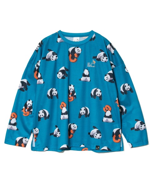 go slow caravan(ゴースローキャラバン)の「ガラガラロングスリーブTEE W(Tシャツ/カットソー・レディース・ライム/パープル系その他/ブルー系その他/ブラック/ブラック系その他2・FREE)」の4枚目の写真