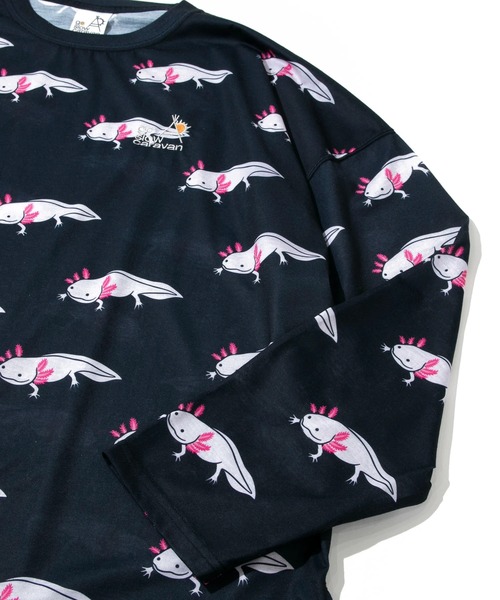 go slow caravan(ゴースローキャラバン)の「ガラガラロングスリーブTEE W(Tシャツ/カットソー・レディース・ライム/パープル系その他/ブルー系その他/ブラック/ブラック系その他2・FREE)」の8枚目の写真
