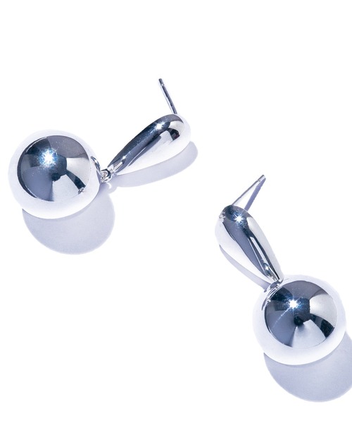 quip queint（クイップクエイント）の「【quip queint】bowling bead pierce/ボウリング ビーズ ピアス（ピアス（両耳用）・レディース・シルバー・FREE）」の3枚目の写真