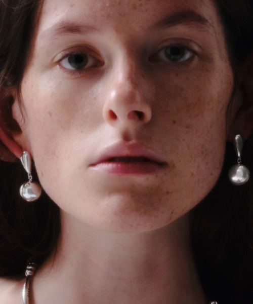 quip queint（クイップクエイント）の「【quip queint】bowling bead pierce/ボウリング ビーズ ピアス（ピアス（両耳用）・レディース・シルバー・FREE）」の6枚目の写真