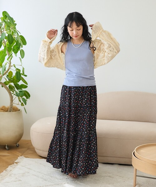 FREAK'S STORE(フリークスストア)の「メッシュタンクトップ/アメリカンスリーブタンクトップ(タンクトップ・レディース・オフホワイト/ブラック/サックスブルー・フリ-)」の11枚目の写真