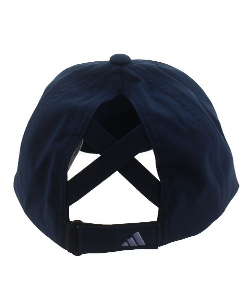 adidas(アディダス)の「アディダス adidas クリスクロス ポニーテール キャップ(キャップ・レディース・ホワイト×レッド/ライトベージュ・FREE)」の4枚目の写真