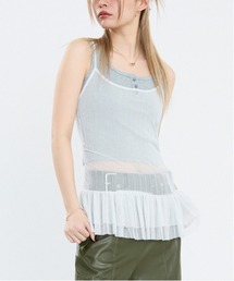 Clum（クルム）の「シアーフリルビスチェ（ベスト）」