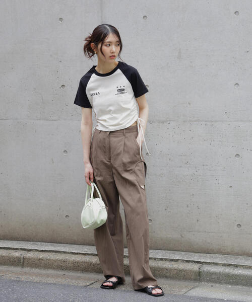 FREE'S MART(フリーズマート)の「ドロストラグランTシャツ(Tシャツ/カットソー・レディース・ホワイト/レッド/ブルー/ブラック・FREE)」の13枚目の写真