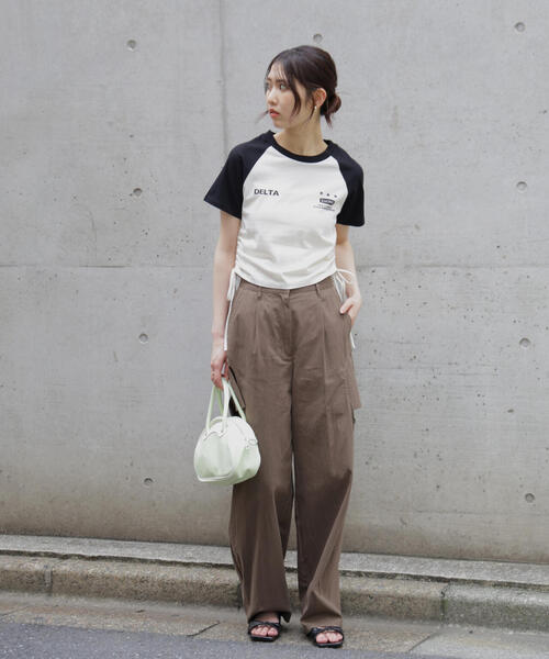 FREE'S MART(フリーズマート)の「ドロストラグランTシャツ(Tシャツ/カットソー・レディース・ホワイト/レッド/ブルー/ブラック・FREE)」の14枚目の写真