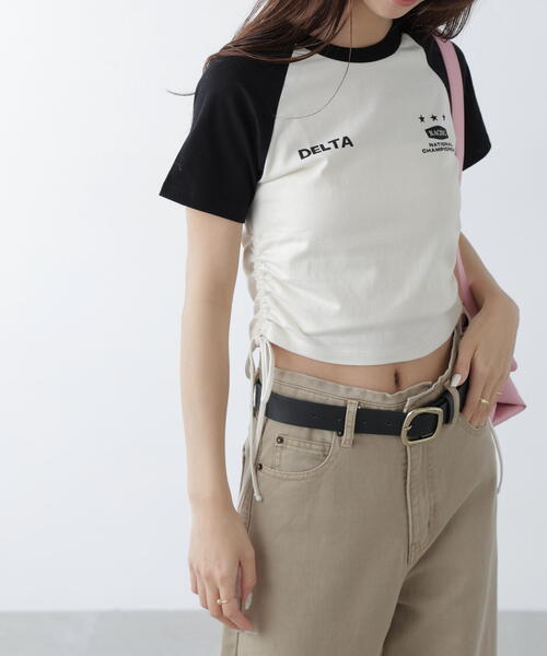 FREE'S MART(フリーズマート)の「ドロストラグランTシャツ(Tシャツ/カットソー・レディース・ホワイト/レッド/ブルー/ブラック・FREE)」の15枚目の写真