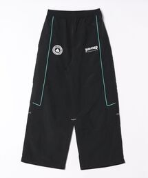 【THRASHER/スラッシャー】【程良い太さでスポーツライクに仕上げた一品】パイピングライン ナイロンタスランパンツ イージーパンツ スペードロゴ マガジンロゴ 裾ドローコード ストリート スポーツテイスト ユニセックス