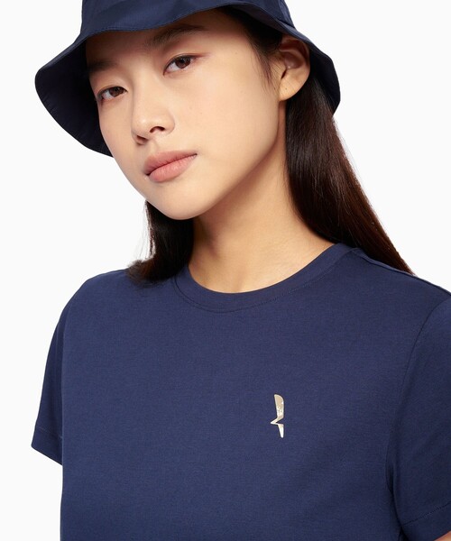 AIGLE(エーグル)の「接触冷感 COOL TOUCH ワンポイントバードロゴ 半袖Tシャツ(Tシャツ/カットソー・レディース・ダークグリーン/ダークブルー/ライトパープル・L/S/M)」の9枚目の写真