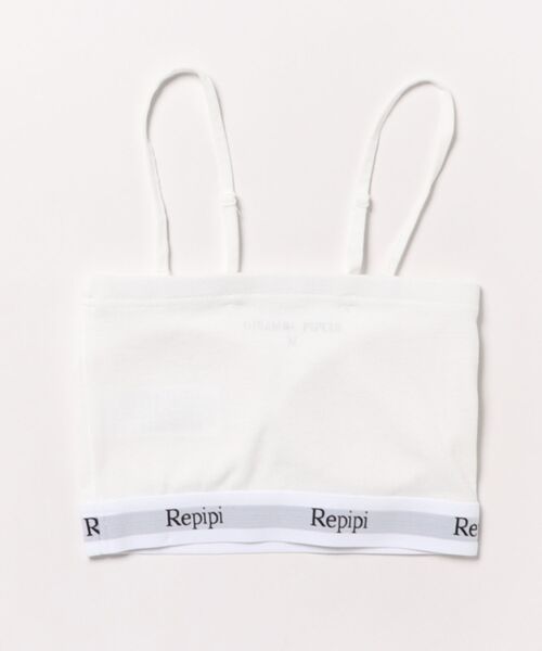 repipi armario（レピピ アルマリオ）の「【吸水速乾】2WAYチューブトップキャミ（チューブトップ・キッズ・ホワイト/ブラック・LARGE/MEDIUM/SMALL）」の5枚目の写真