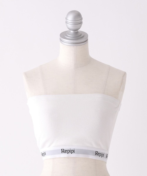 repipi armario（レピピ アルマリオ）の「【吸水速乾】2WAYチューブトップキャミ（チューブトップ・キッズ・ホワイト/ブラック・LARGE/MEDIUM/SMALL）」の9枚目の写真