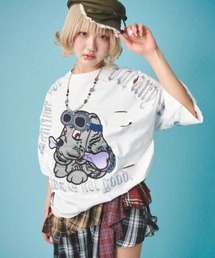 GALFY | 【GALFY】病みに染まりし反戦Tシャツ / 【ガルフィー】ロゴ半袖Tシャツ(Tシャツ/カットソー)