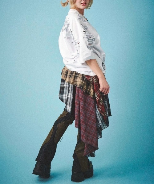 GALFY(ガルフィー)の「【GALFY】病みに染まりし反戦Tシャツ / 【ガルフィー】ロゴ半袖Tシャツ(Tシャツ/カットソー・メンズ・ブラック/チャコール/ホワイト・L/XL)」の13枚目の写真