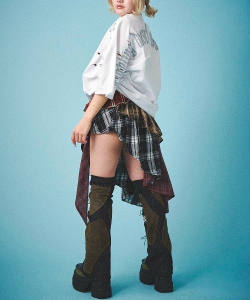 GALFY(ガルフィー)の「【GALFY】病みに染まりし反戦Tシャツ / 【ガルフィー】ロゴ半袖Tシャツ(Tシャツ/カットソー・メンズ・ブラック/チャコール/ホワイト・L/XL)」の15枚目の写真