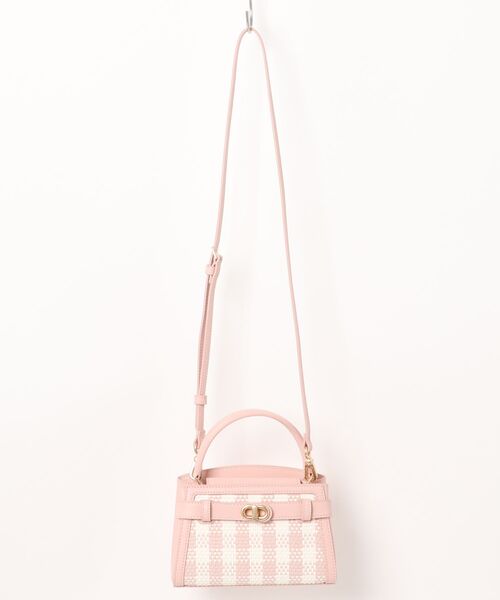 CHARLES & KEITH◆Aubrielle チェッカートップハンドルバッグ CHARLES ＆ KEITH ハンドバッグ Aubrielle オブリエル