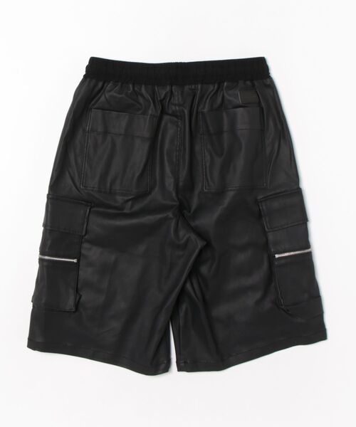 Danke schon 黒 カーゴショートパンツ DankeSchon/ダンケシェーン/COATING BAGGY CARGO SHORTS | L.H.P