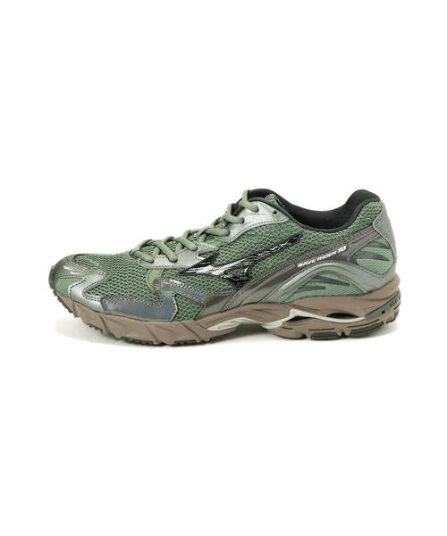 MIZUNO（ミズノ　）の「MIZUNO/ミズノ/WAVE RIDER 10/"Green/Black/Metallic Grey"（スニーカー・メンズ・モスグリーン/ブラック・26.0cm/27.0cm/26.5cm/27.5cm/28.0cm/29.0cm/28.5cm）」の5枚目の写真