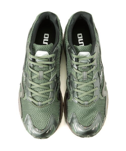 MIZUNO（ミズノ　）の「MIZUNO/ミズノ/WAVE RIDER 10/"Green/Black/Metallic Grey"（スニーカー・メンズ・モスグリーン/ブラック・26.0cm/27.0cm/26.5cm/27.5cm/28.0cm/29.0cm/28.5cm）」の3枚目の写真