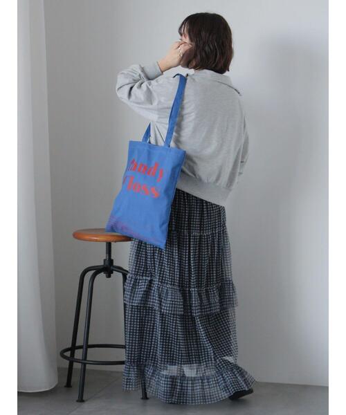 ehka sopo（エヘカソポ）の「ミニ裏毛ジップスウェット（Tシャツ/カットソー・レディース・グレー/モカ/キナリ・F）」の12枚目の写真