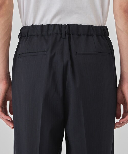 セール】シャドーストライプ 2タックイージーパンツ 防シワ｜防臭