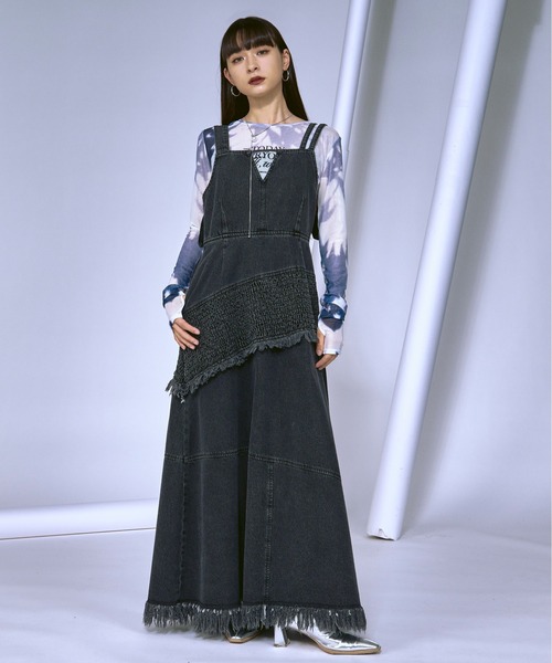 Ezick(エジック)の「Nuance spring ロゴニュアンスシアートップス(Tシャツ/カットソー・レディース・ピンク/ネイビー/ブラック・FREE)」の16枚目の写真