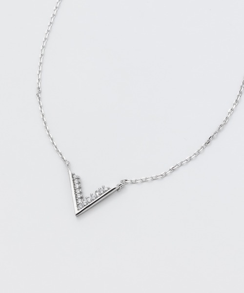 セール】Vデザイン ビジューネックレス（ネックレス）｜WYZ