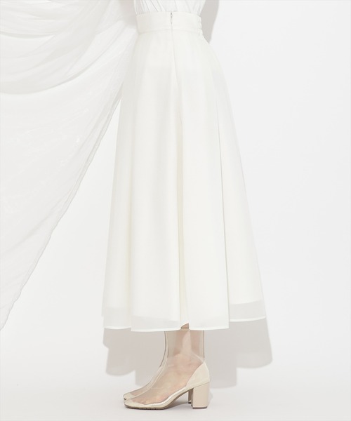 WILLSELECTION(ウィルセレクション)の「シアーダンボールフレアスカート(スカート・レディース・オフホワイト/ブラック/ピンク・FREE)」の7枚目の写真