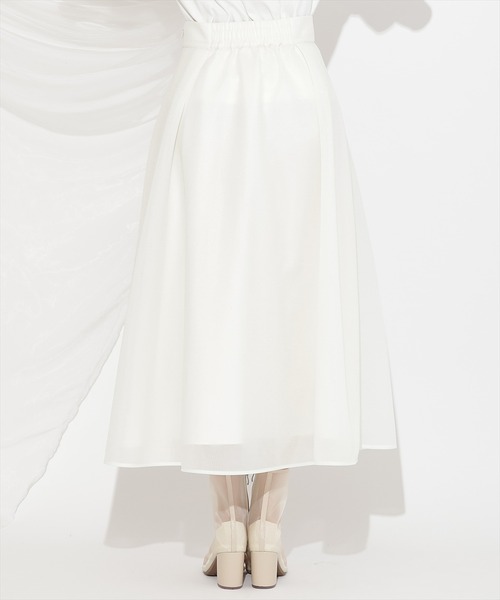 WILLSELECTION(ウィルセレクション)の「シアーダンボールフレアスカート(スカート・レディース・オフホワイト/ブラック/ピンク・FREE)」の8枚目の写真