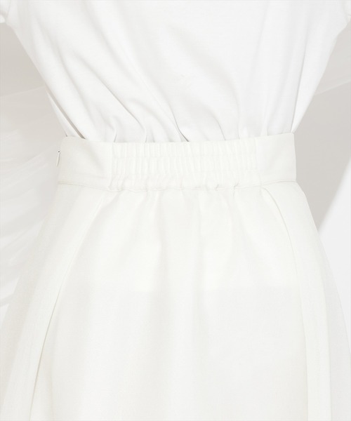 WILLSELECTION(ウィルセレクション)の「シアーダンボールフレアスカート(スカート・レディース・オフホワイト/ブラック/ピンク・FREE)」の10枚目の写真