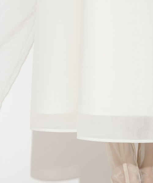 WILLSELECTION(ウィルセレクション)の「シアーダンボールフレアスカート(スカート・レディース・オフホワイト/ブラック/ピンク・FREE)」の11枚目の写真