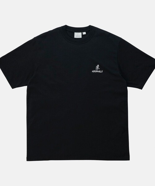 Gramicci(グラミチ)の「【GRAMICCI/グラミチ】ワンポイントロゴTシャツ(Tシャツ/カットソー・メンズ・オフホワイト/ブラック/イエロー・M/XL/L)」の2枚目の写真