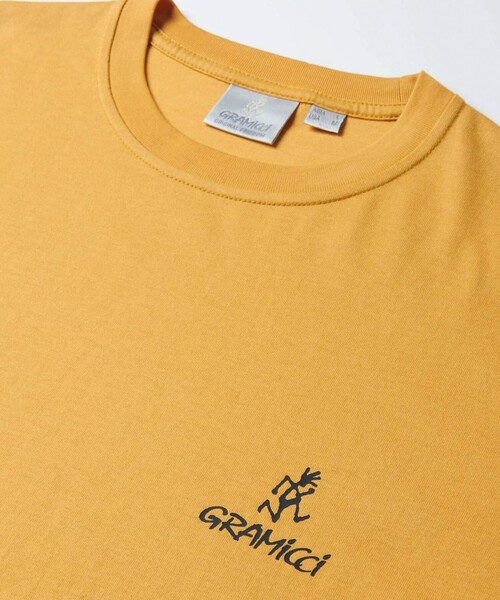 Gramicci(グラミチ)の「【GRAMICCI/グラミチ】ワンポイントロゴTシャツ(Tシャツ/カットソー・メンズ・オフホワイト/ブラック/イエロー・M/XL/L)」の6枚目の写真