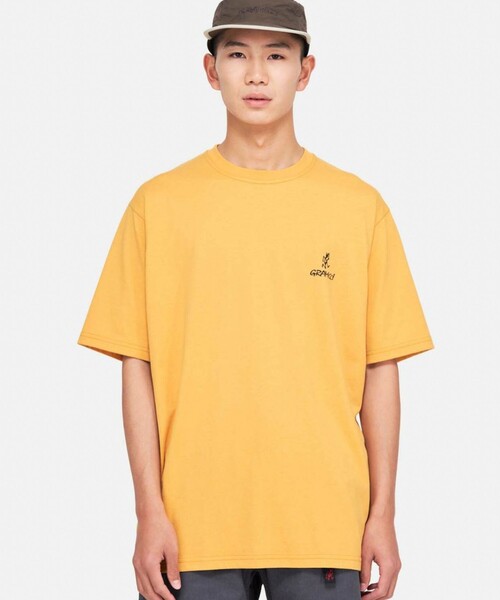 Gramicci(グラミチ)の「【GRAMICCI/グラミチ】ワンポイントロゴTシャツ(Tシャツ/カットソー・メンズ・オフホワイト/ブラック/イエロー・M/XL/L)」の4枚目の写真