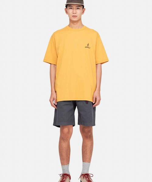 Gramicci(グラミチ)の「【GRAMICCI/グラミチ】ワンポイントロゴTシャツ(Tシャツ/カットソー・メンズ・オフホワイト/ブラック/イエロー・M/XL/L)」の11枚目の写真