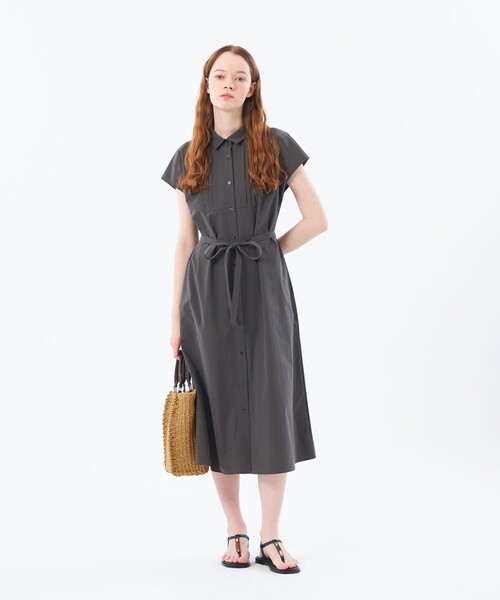 MACKINTOSH PHILOSOPHY（ﾏｯｷﾝﾄｯｼｭ ﾌｨﾛｿﾌｨｰ）の「スクエアペーパートート（トートバッグ・レディース・ベージュ/チャコールグレー・FREE）」の8枚目の写真