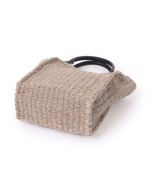 MACKINTOSH PHILOSOPHY（ﾏｯｷﾝﾄｯｼｭ ﾌｨﾛｿﾌｨｰ）の「スクエアペーパートート（トートバッグ・レディース・ベージュ/チャコールグレー・FREE）」の11枚目の写真