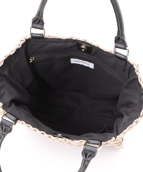 MACKINTOSH PHILOSOPHY（ﾏｯｷﾝﾄｯｼｭ ﾌｨﾛｿﾌｨｰ）の「スクエアペーパートート（トートバッグ・レディース・ベージュ/チャコールグレー・FREE）」の12枚目の写真