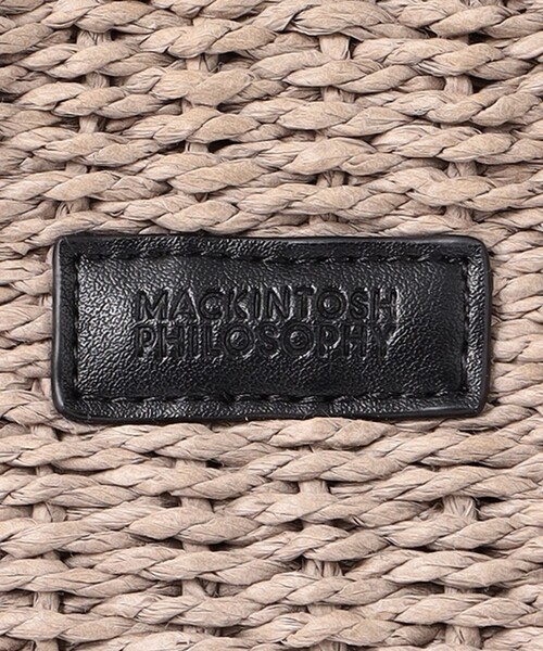 MACKINTOSH PHILOSOPHY（ﾏｯｷﾝﾄｯｼｭ ﾌｨﾛｿﾌｨｰ）の「スクエアペーパートート（トートバッグ・レディース・ベージュ/チャコールグレー・FREE）」の14枚目の写真