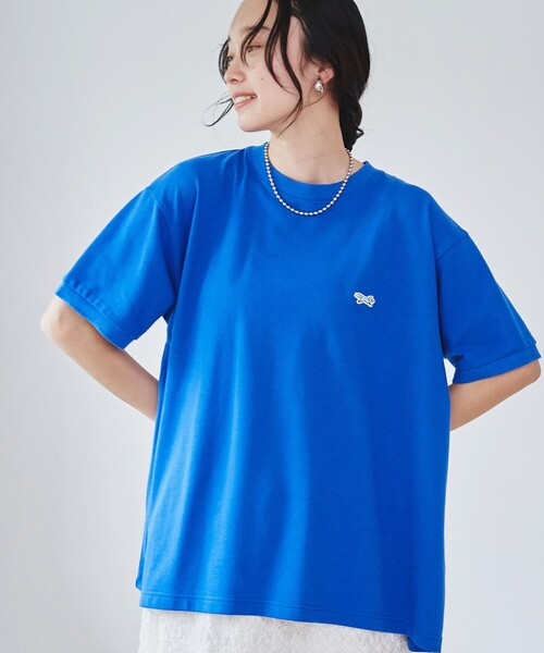 PENNEYS(ぺニーズ)の「PENNEYS別注 カノコフレアTシャツ(Tシャツ/カットソー・レディース・ナチュラル/ブラック/イエロー/コバルトブルー・M/L)」の4枚目の写真