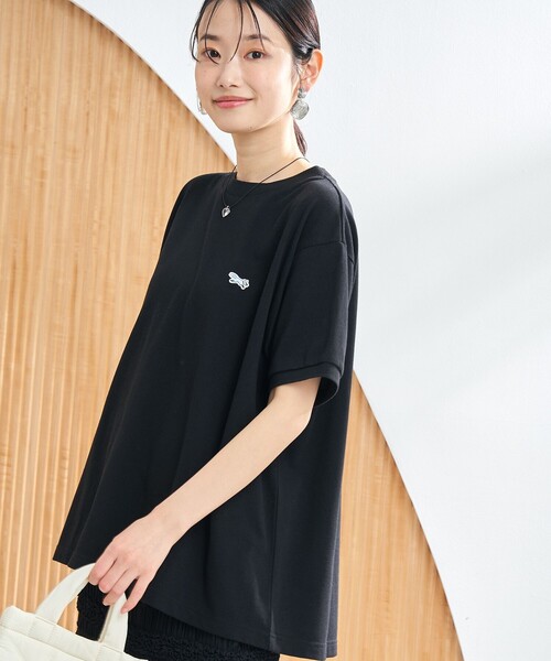 PENNEYS(ぺニーズ)の「PENNEYS別注 カノコフレアTシャツ(Tシャツ/カットソー・レディース・ナチュラル/ブラック/イエロー/コバルトブルー・M/L)」の2枚目の写真