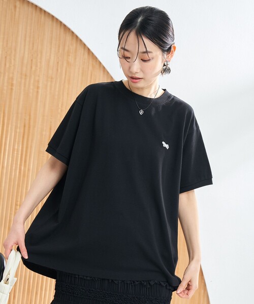 PENNEYS(ぺニーズ)の「PENNEYS別注 カノコフレアTシャツ(Tシャツ/カットソー・レディース・ナチュラル/ブラック/イエロー/コバルトブルー・M/L)」の6枚目の写真